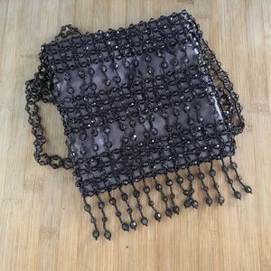 Vintage Cocktail Beaded Shoulder Bag